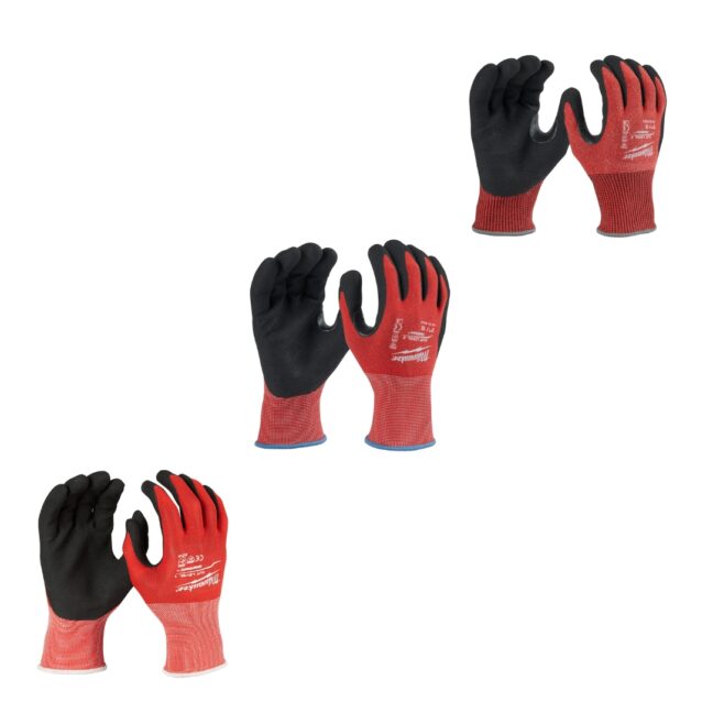 Milwaukee Cut Resistant Nitrile Dipped Gloves