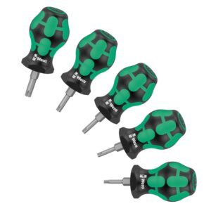 Wera 008872 367 TORX Stubby Screwdriver Set 5-Piece