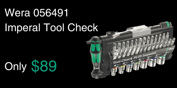 Wera 056491 Imperial Tool Check - Only $89