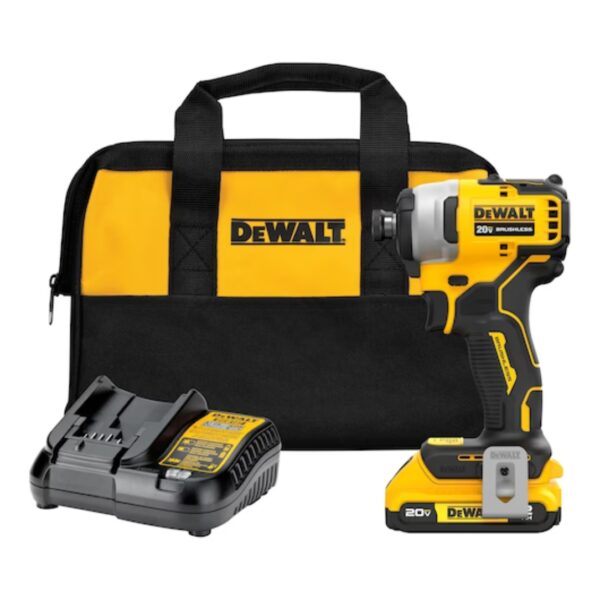 DeWalt DCF809D1 20V MAX ATOMIC 1/4" Drive Brushless Compact Impact Driver Kit