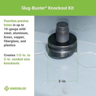 Greenlee 7238SB SLUGBUSTER 12 - 2 Knockout Kit with Ratchet (3)