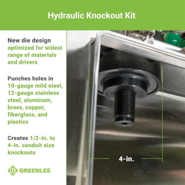 Greenlee 7310SB SLUGBUSTER 1/2" - 4" 11-Ton Hydraulic Knockout Kit