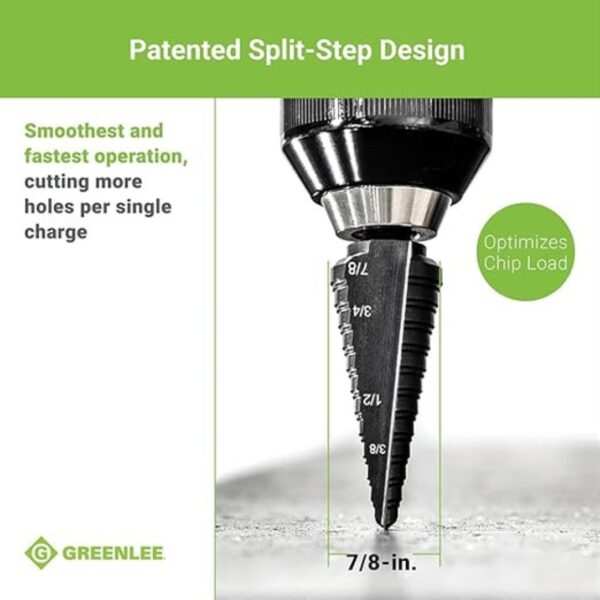 Greenlee GSB04 #4 HSS Step Bit 7/8″