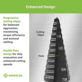 Greenlee GSB04 #4 HSS Step Bit 7/8″