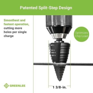 Greenlee GSB12 #12 HSS Step Bit 1-38″ (2)