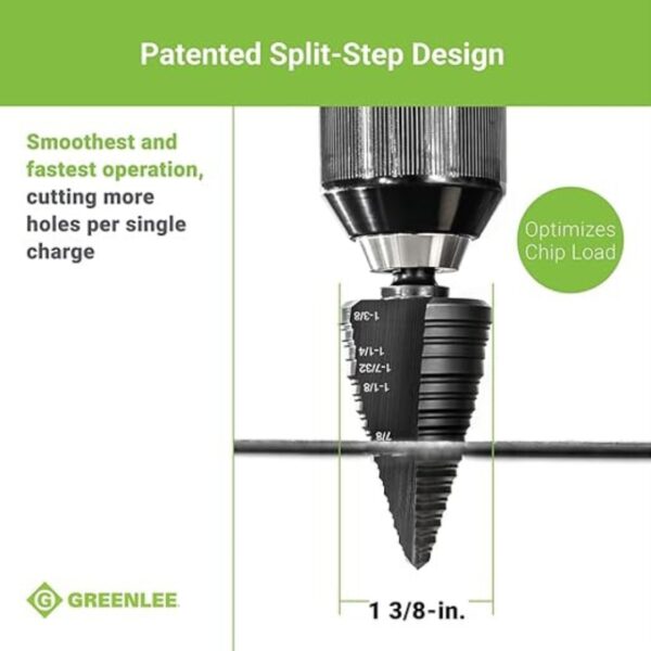 Greenlee GSB12 #12 HSS Step Bit 1-3/8″