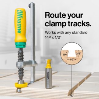Microjig DVC-538K2 MATCHFIT Dovetail Track Clamp® 2-Pack (3)