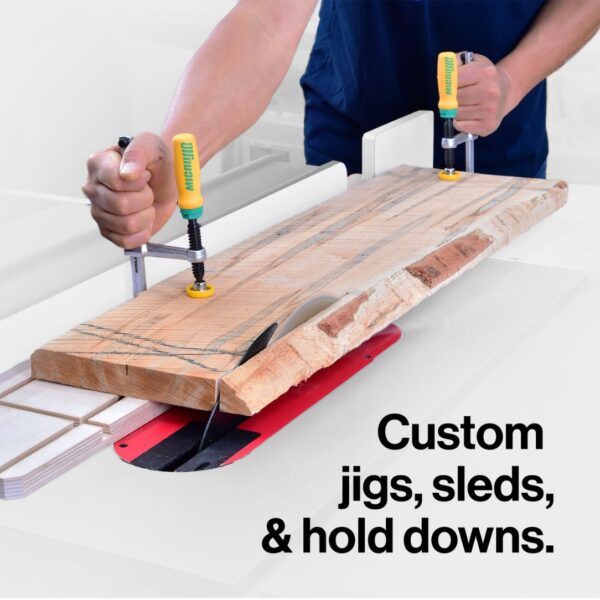 Microjig DVC-538K2 MATCHFIT Dovetail Track Clamp® 2-Pack