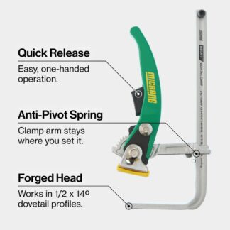 Microjig DVC-700RAP MATCHFIT Dovetail Ratchet Clamp AP (1)