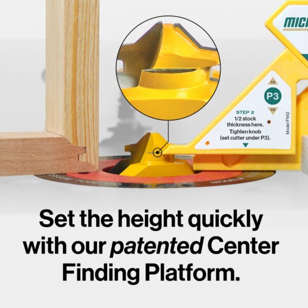 Microjig MB-050-0750LM FITFINDER 12 Shank Lock Miter Router Bit (4) Microjig MB-050-0750LM FITFINDER 1/2" Shank Lock Miter Router Bit