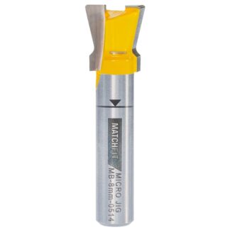Microjig MB-8MM-0514 MATCHFIT Dovetail 14° x 1/2" Router Bit - 8mm Shank