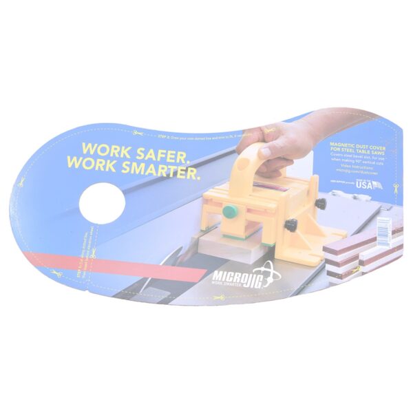 Microjig MDC-17 BLADEMATCH Magnetic Dust Cover for Cabinet Saws