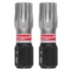 Milwaukee 48-32-4438 SHOCKWAVE Impact Duty T40 x 1" Insert Bits 2-Pack