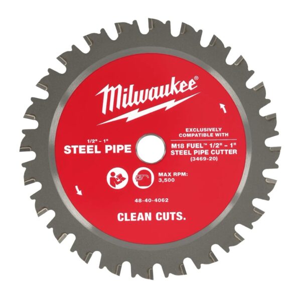 Milwaukee 48-40-4062 12 - 1 Pipe and Metal Circular Saw Blade Milwaukee 48-40-4062 1/2" - 1" Pipe and Metal Circular Saw Blade