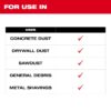 Milwaukee 49-90-1969 Fleece Dust Bags for 0888-20 5-Pack