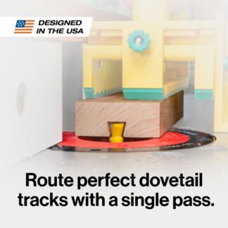 Specially designed to route tracks for MATCHFIT Dovetail Clamps and Dovetail Hardware. (3)