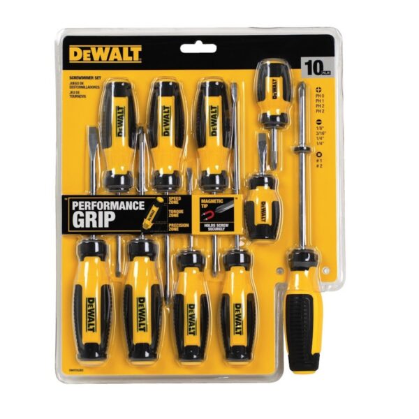 DeWalt DWHT65203 Fixed Bar Screwdriver Set 10-Piece