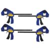 Irwin 1964758 QUICK-GRIP One-Handed Mini Bar Clamp 4-Pack (4 x 6) Irwin 1964758 QUICK-GRIP One-Handed Mini Bar Clamp 4-Pack (4 x 6")