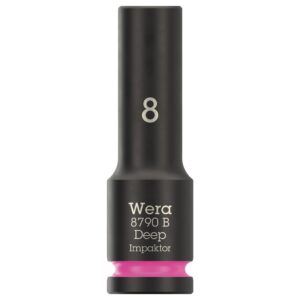 Wera 005550 8790 B Impaktor Deep Socket 3/8″ Drive x 8mm x 63mm