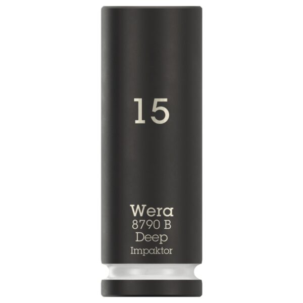 Wera 005556 8790 B Impaktor Deep Socket 38″ Drive x 15mm x 63mm Wera 005556 8790 B Impaktor Deep Socket 3/8″ Drive x 15mm x 63mm