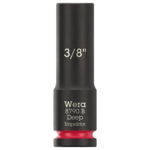 Wera 005566 8790 B Impaktor Deep Socket 3/8″ Drive x 3/8" x 63mm
