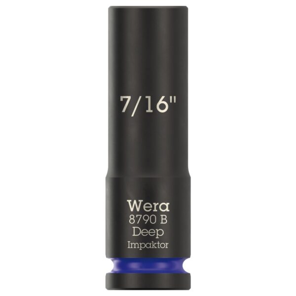 Wera 005567 8790 B Impaktor Deep Socket 38″ Drive x 716 x 63mm Wera 005567 8790 B Impaktor Deep Socket 3/8″ Drive x 7/16" x 63mm