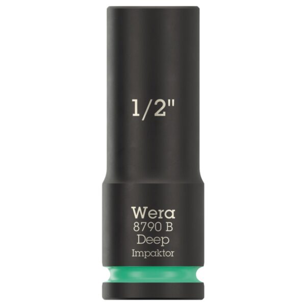 Wera 005568 8790 B Impaktor Deep Socket 38″ Drive x 12 x 63mm Wera 005568 8790 B Impaktor Deep Socket 3/8″ Drive x 1/2" x 63mm