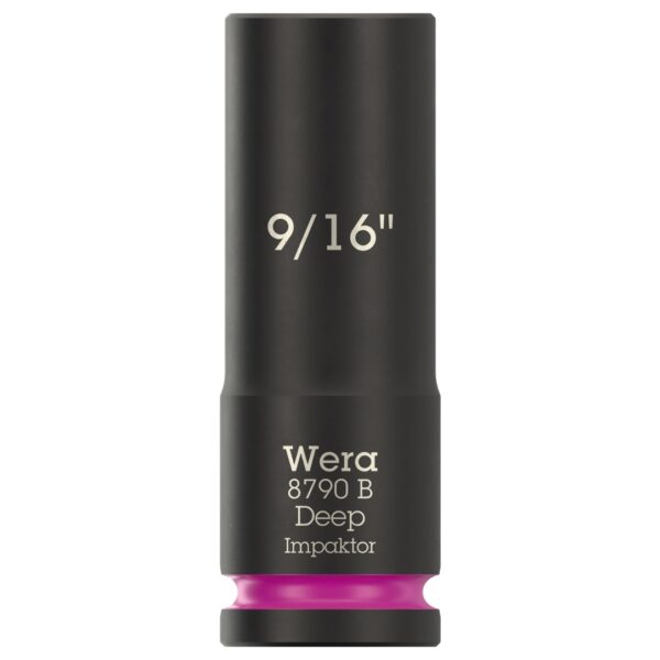 Wera 005569 8790 B Impaktor Deep Socket 38″ Drive x 916 x 63mm Wera 005569 8790 B Impaktor Deep Socket 3/8″ Drive x 9/16" x 63mm