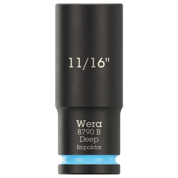 Wera 005571 8790 B Impaktor Deep Socket 38″ Drive x 1116 x 63mm Wera 005571 8790 B Impaktor Deep Socket 3/8″ Drive x 11/16" x 63mm