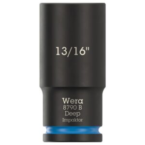 Wera 005573 8790 B Impaktor Deep Socket 3/8″ Drive x 13/16" x 63mm