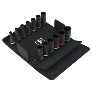 Wera 005581 Impaktor Deep Set 1 Imperial Socket Set 13-Piece