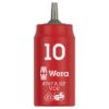 Wera 005920 8767 A VDE HF Zyklop Insulated Torx Bit Socket with Holding Function 14 Drive x T10 Wera 005920 8767 A VDE HF Zyklop Insulated Torx Bit Socket with Holding Function 1/4" Drive x T10