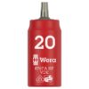 Wera 005922 8767 A VDE HF Zyklop Insulated Torx Bit Socket with Holding Function 14 Drive x T20 Wera 005922 8767 A VDE HF Zyklop Insulated Torx Bit Socket with Holding Function 1/4" Drive x T20