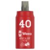 Wera 005926 8767 A VDE HF Zyklop Insulated Torx Bit Socket with Holding Function 14 Drive x T40 Wera 005926 8767 A VDE HF Zyklop Insulated Torx Bit Socket with Holding Function 1/4" Drive x T40