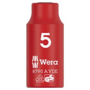 Wera 005931 8790 A VDE Insulated Socket 1/4″ Drive x 5mm