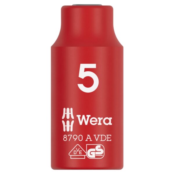 Wera 005931 8790 A VDE Insulated Socket 14″ Drive x 5mm Wera 005931 8790 A VDE Insulated Socket 1/4″ Drive x 5mm