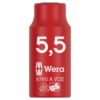 Wera 005932 8790 A VDE Insulated Socket 14″ Drive x 5.5mm Wera 005932 8790 A VDE Insulated Socket 1/4″ Drive x 5.5mm
