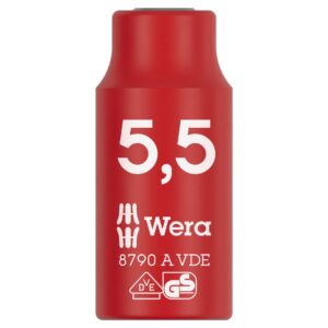Wera 005932 8790 A VDE Insulated Socket 1/4″ Drive x 5.5mm