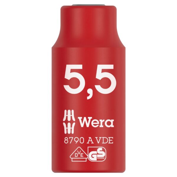 Wera 005932 8790 A VDE Insulated Socket 14″ Drive x 5.5mm Wera 005932 8790 A VDE Insulated Socket 1/4″ Drive x 5.5mm