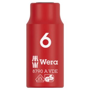 Wera 005933 8790 A VDE Insulated Socket 1/4″ Drive x 6mm