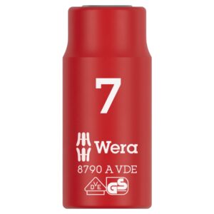 Wera 005934 8790 A VDE Insulated Socket 1/4″ Drive x 7mm