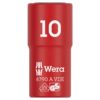 Wera 005936 8790 A VDE Insulated Socket 14″ Drive x 10mm Wera 005936 8790 A VDE Insulated Socket 1/4″ Drive x 10mm
