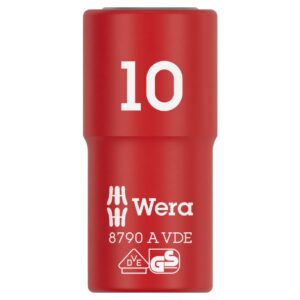 Wera 005936 8790 A VDE Insulated Socket 1/4″ Drive x 10mm
