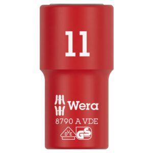 Wera 005937 8790 A VDE Insulated Socket 1/4″ Drive x 11mm