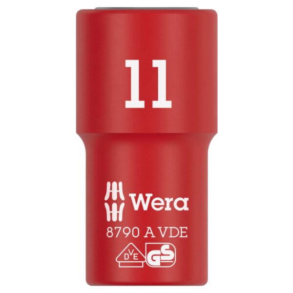 Wera 005937 8790 A VDE Insulated Socket 14″ Drive x 11mm Wera 005937 8790 A VDE Insulated Socket 1/4″ Drive x 11mm