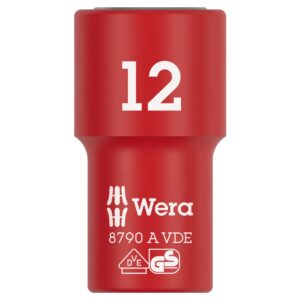 Wera 005938 8790 A VDE Insulated Socket 1/4″ Drive x 12mm