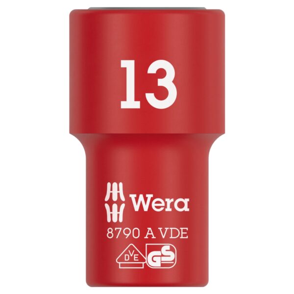 Wera 005939 8790 A VDE Insulated Socket 14″ Drive x 13mm Wera 005939 8790 A VDE Insulated Socket 1/4″ Drive x 13mm