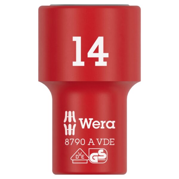 Wera 005940 8790 A VDE Insulated Socket 14″ Drive x 14mm Wera 005940 8790 A VDE Insulated Socket 1/4″ Drive x 14mm