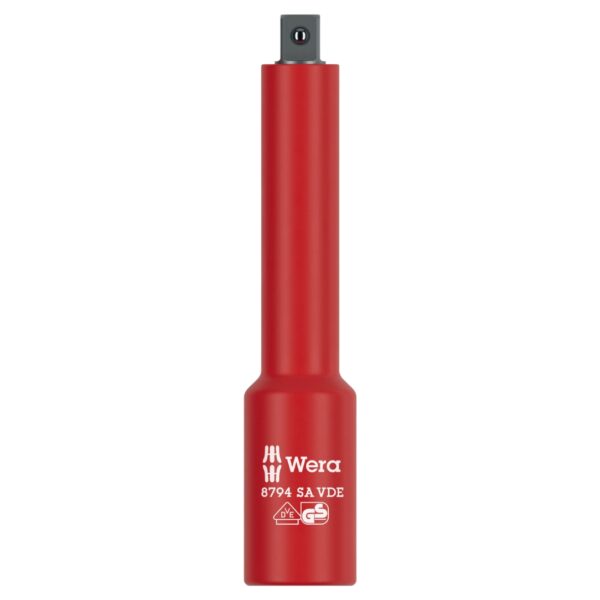 Wera 005950 8794 SA VDE 14 Drive Insulated Zyklop Short Extension Wera 005950 8794 SA VDE 1/4" Drive Insulated Zyklop Short Extension