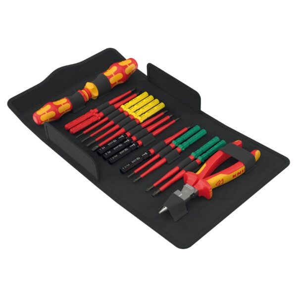 Wera 006610 Kraftform Kompakt VDE 17 Extra Slim Ratcheting Screwdriver Set with Pliers 17-Piece Wera 006610 Kraftform Kompakt VDE 17 Extra Slim Ratcheting Screwdriver Set with Pliers 17-Piece
